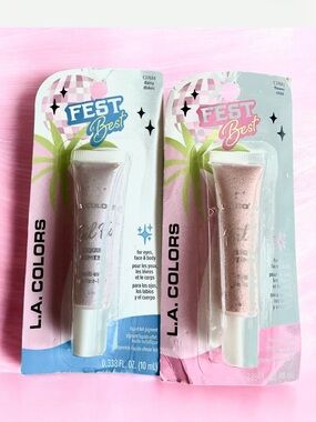 5/$25 L.A. COLORS 2pc Liquid Foil Pigment - highlighters Daisy Dukes Flower